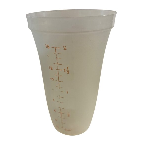 Vintage Tupperware 16 oz QUICK SHAKE Replacement Cup Translucent Plastic - Picture 1 of 6